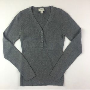 Ann Taylor Loft Small Knit Cardigan Sweater Button